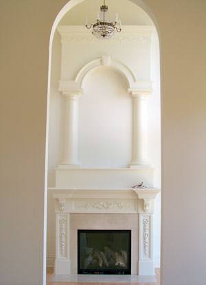 Fireplace Mantles, Columns, & Surrounds